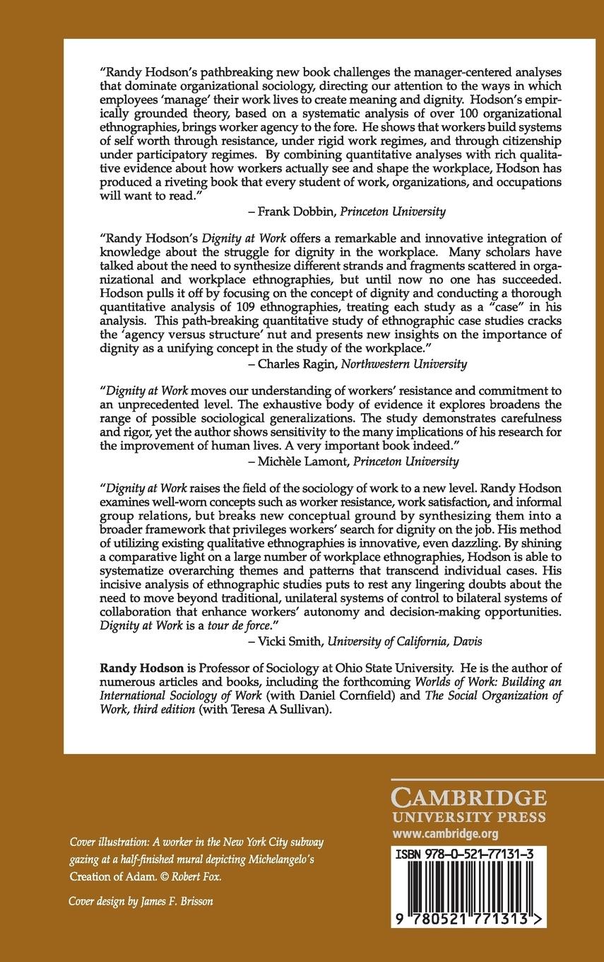 Rückseitencover Dignity at Work