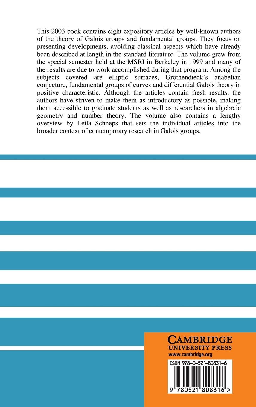 Rückseitencover Galois Groups and Fundamental Groups