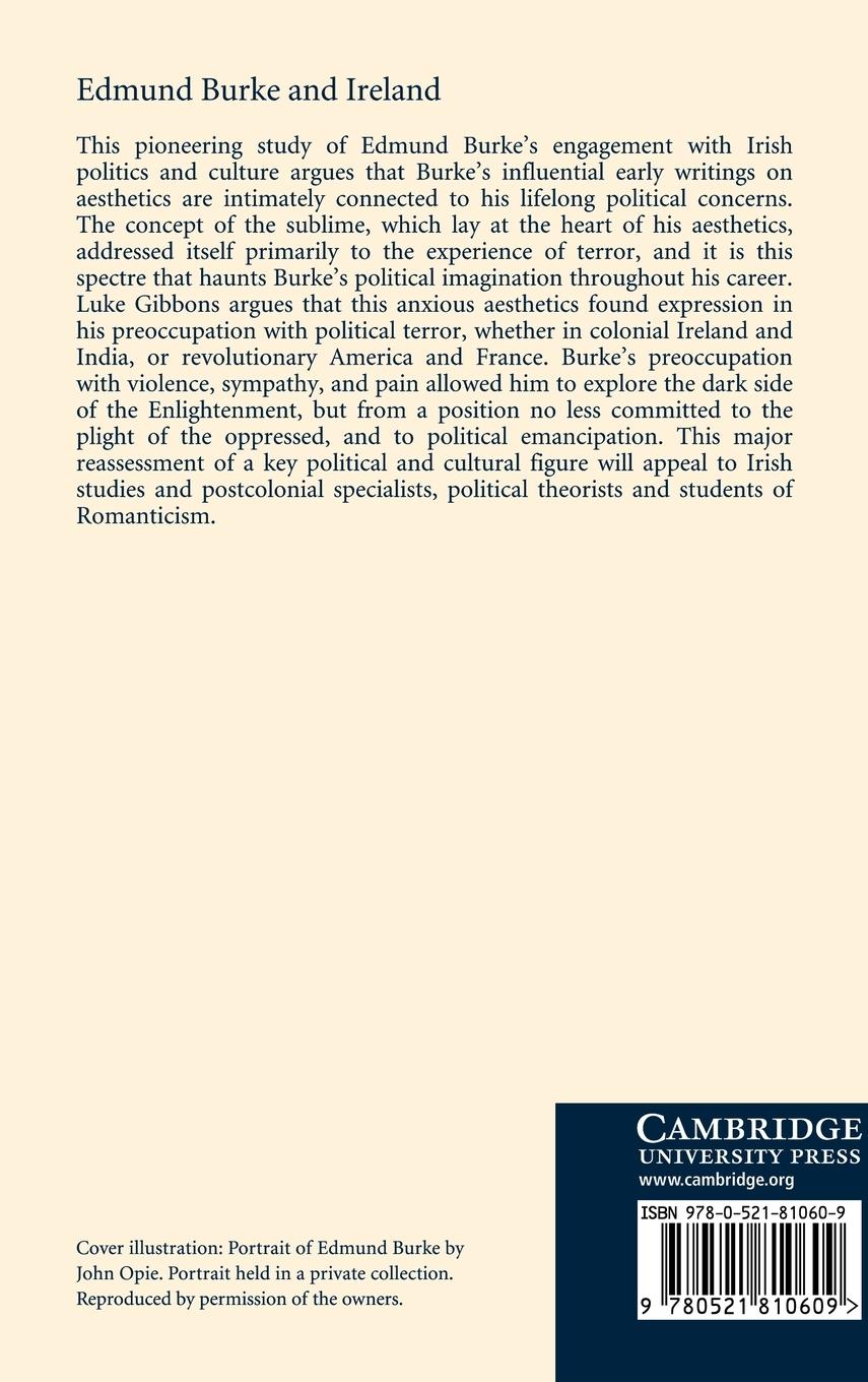 Rückseitencover Edmund Burke and Ireland