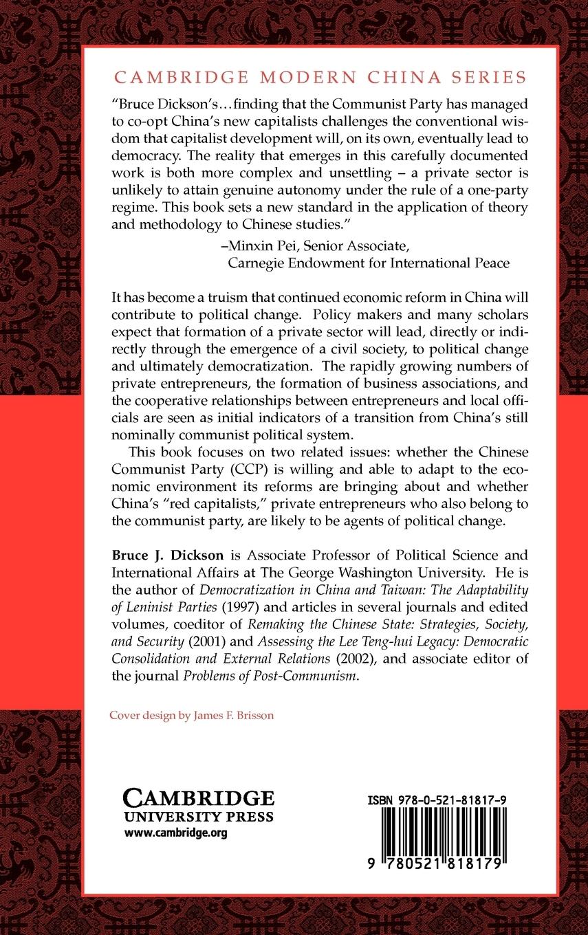 Rückseitencover Red Capitalists in China