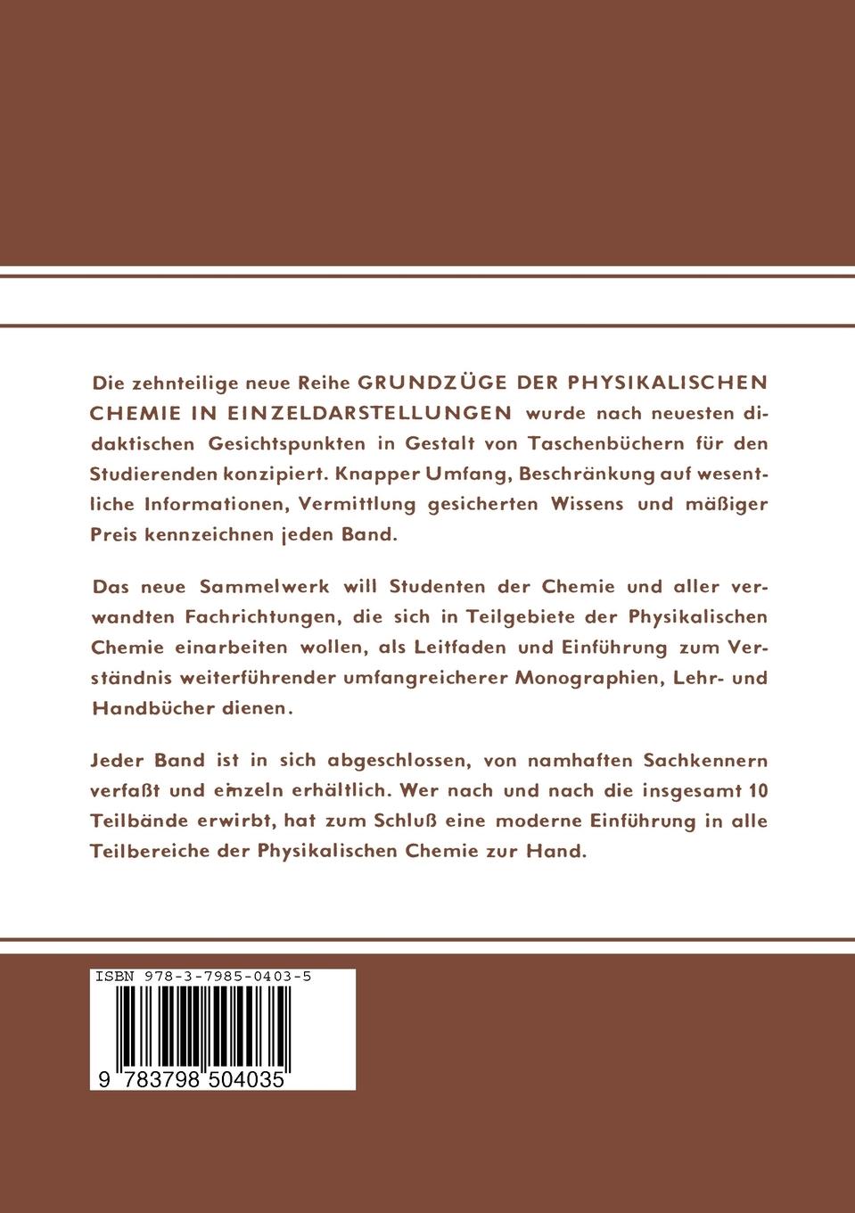 Rückseitencover Reaktionskinetik