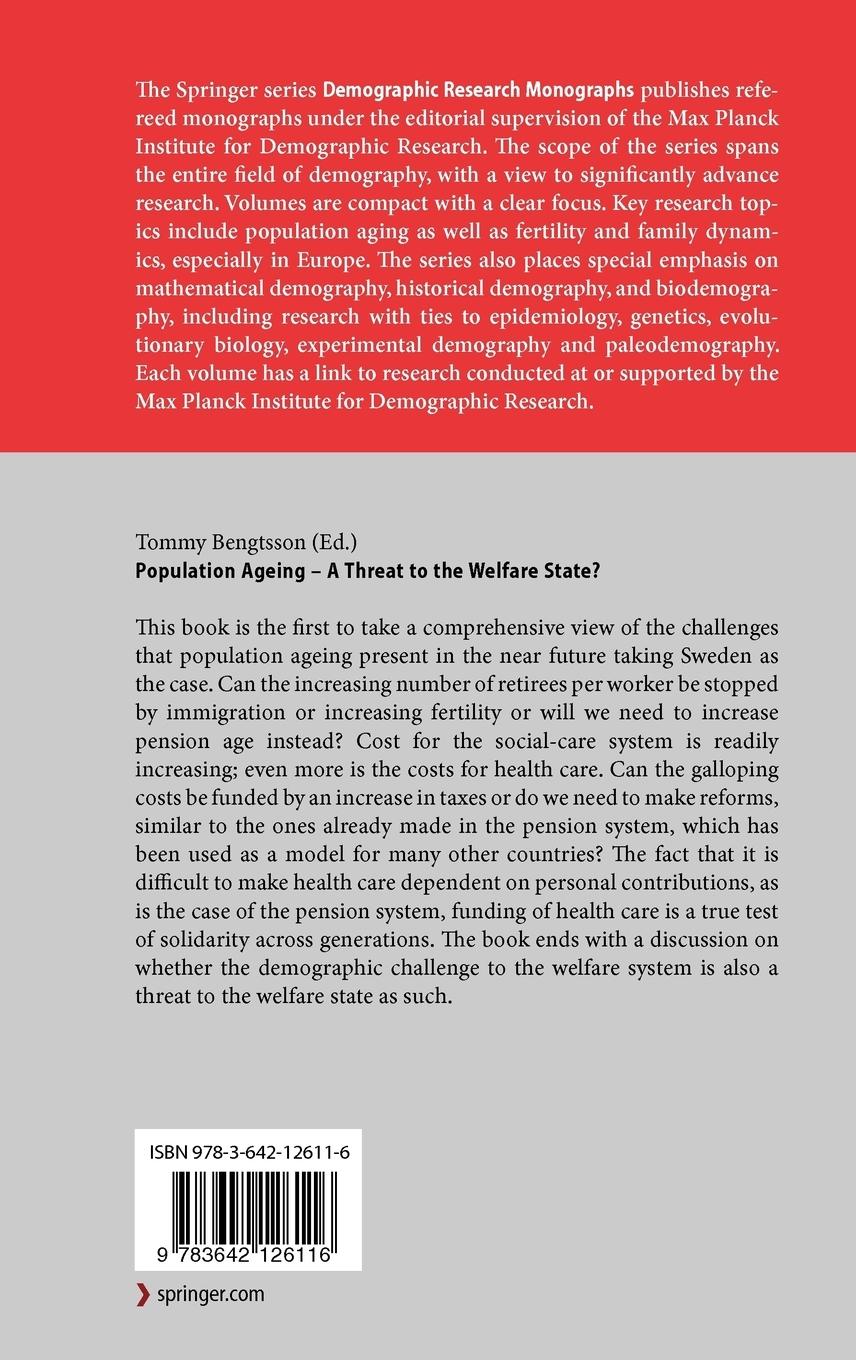 Rückseitencover Population Ageing - A Threat to the Welfare State?