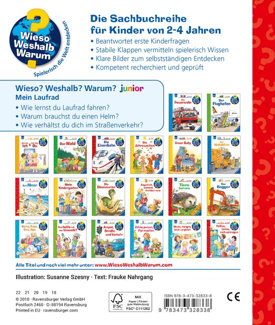Beispielinhalt (Bild) Wieso? Weshalb? Warum? junior, Band 37: Mein Laufrad