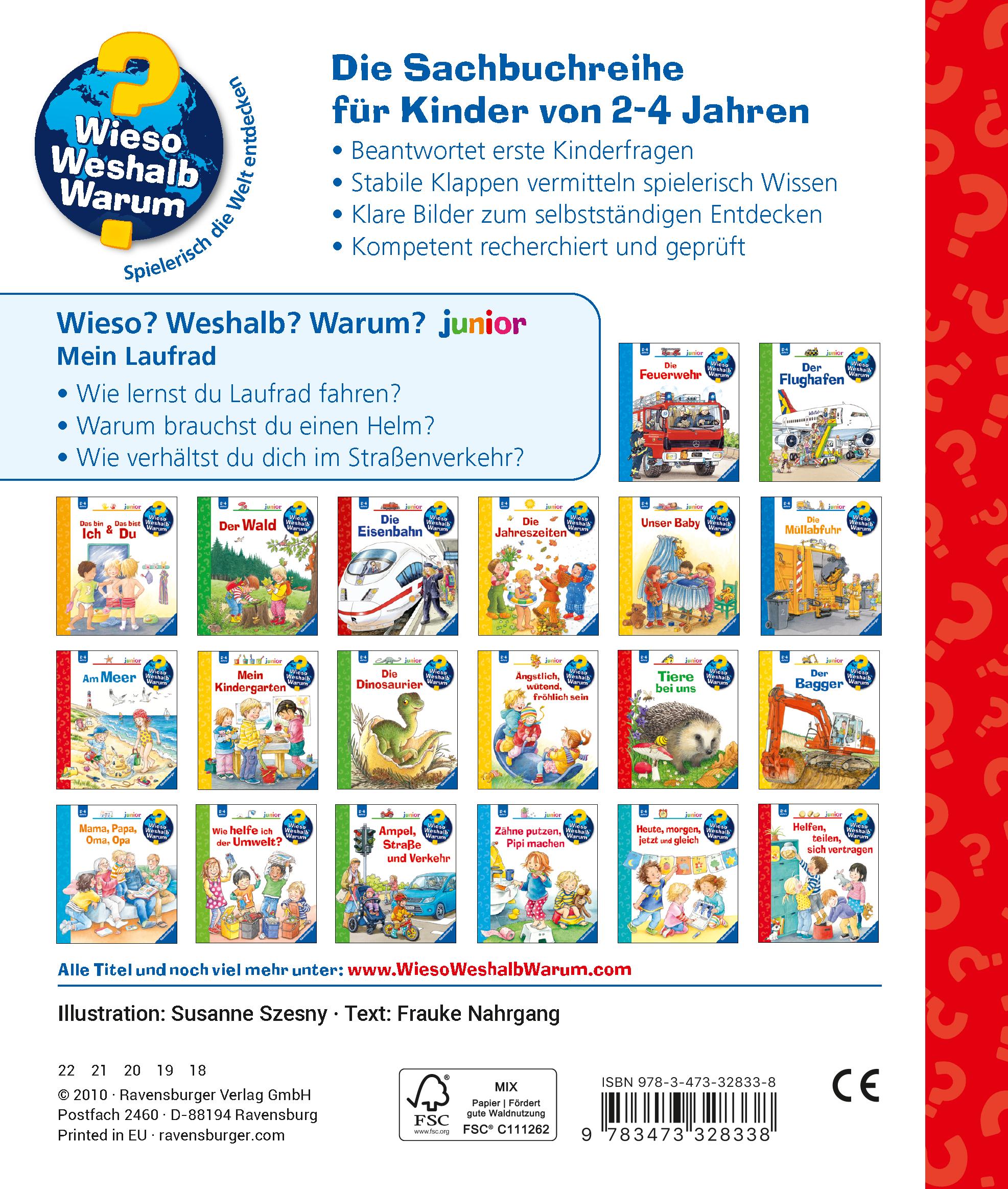 Rückseitencover Wieso? Weshalb? Warum? junior, Band 37: Mein Laufrad
