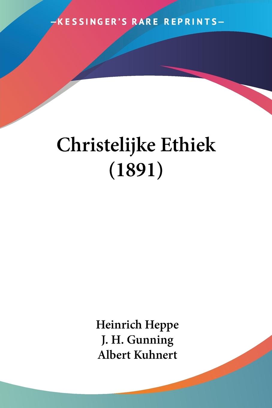 Vorderes Coverbild Christelijke Ethiek (1891)