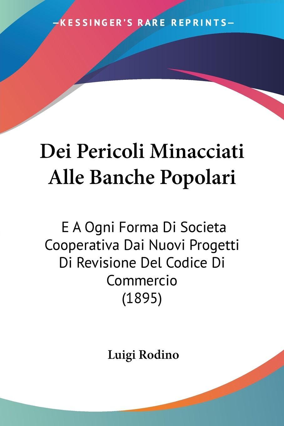 Vorderes Coverbild Dei Pericoli Minacciati Alle Banche Popolari