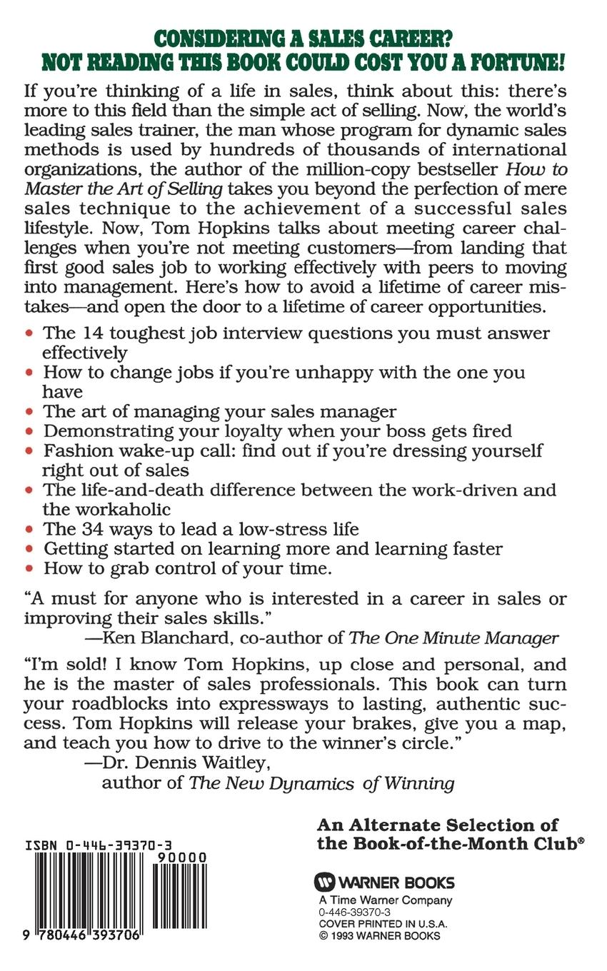 Rückseitencover Tom Hopkins Guide to Greatness in Sales