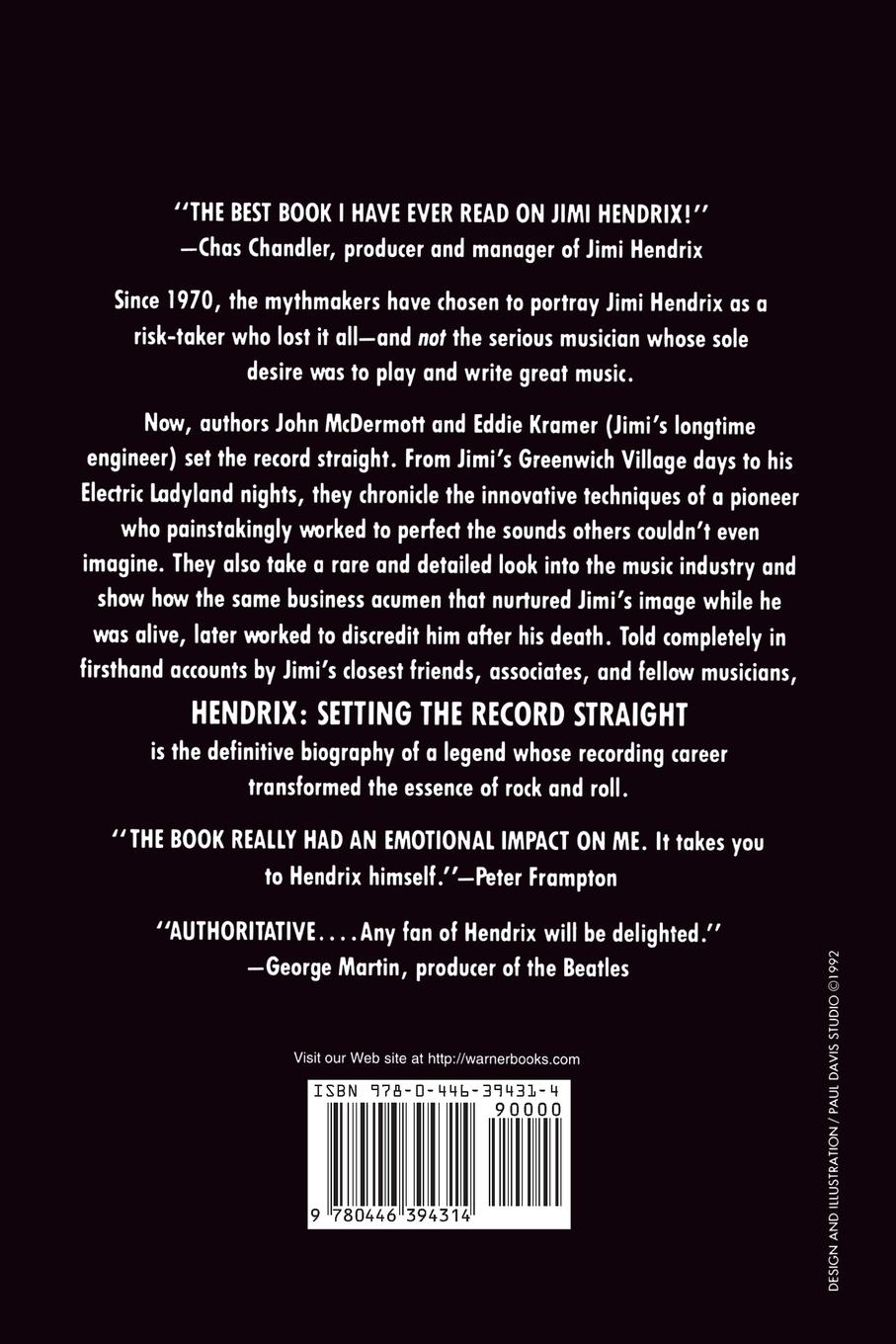 Rückseitencover Hendrix