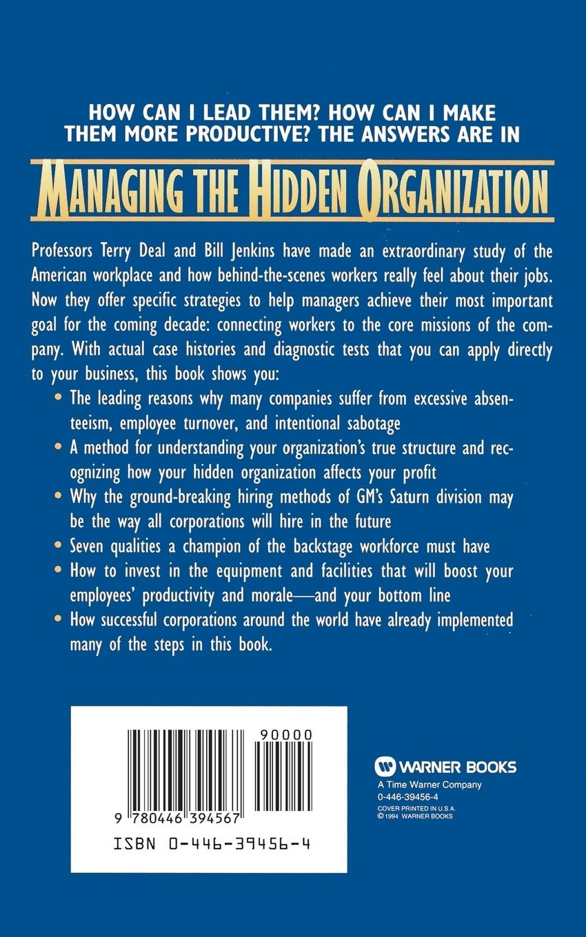 Rückseitencover Managing the Hidden Organization