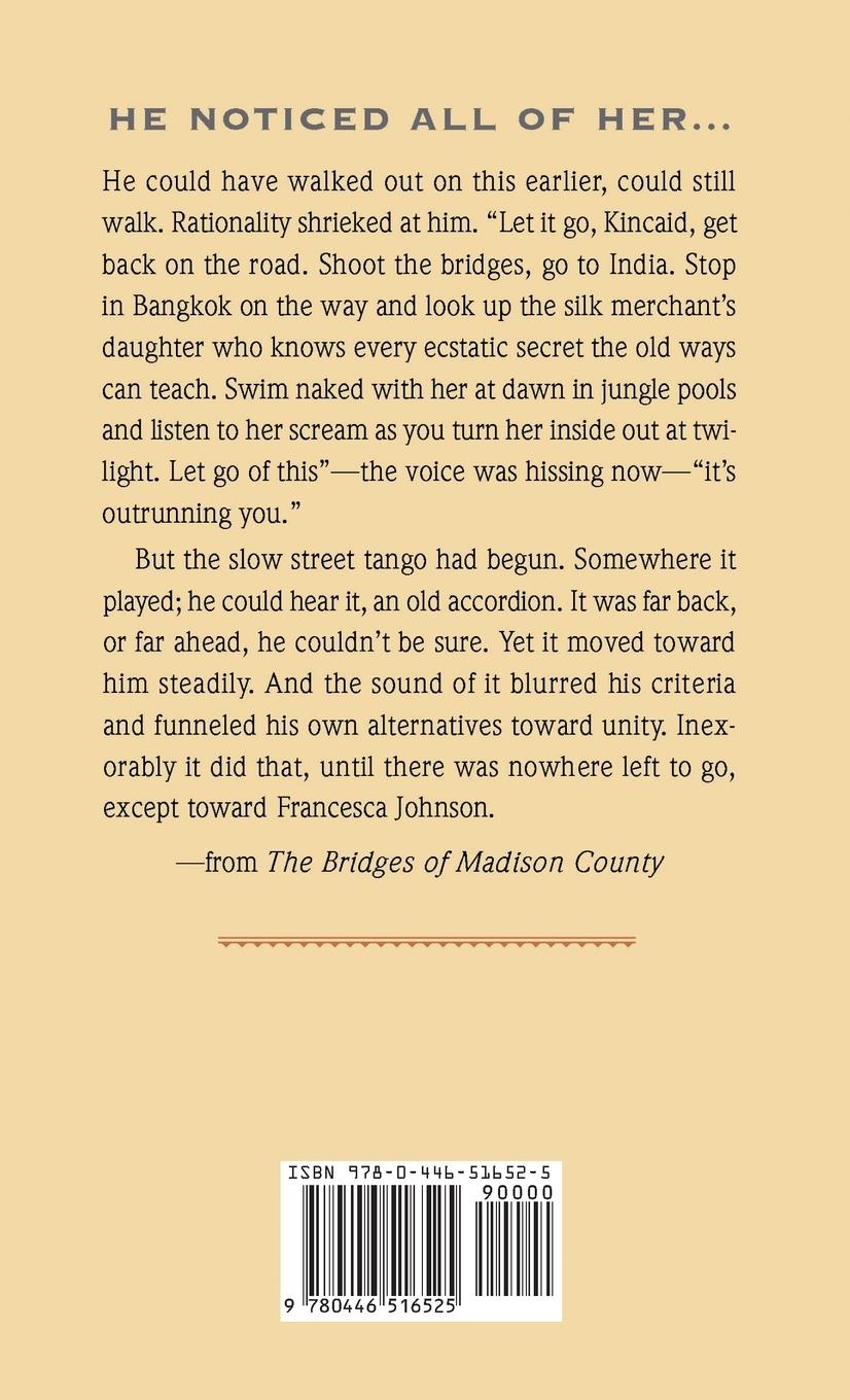 Rückseitencover The Bridges of Madison County