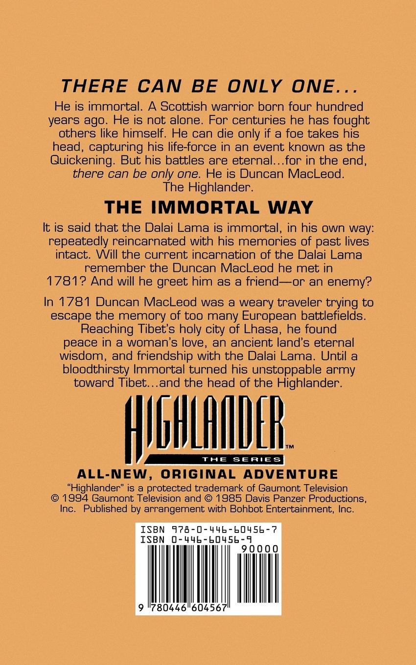 Rückseitencover Highlander(TM)