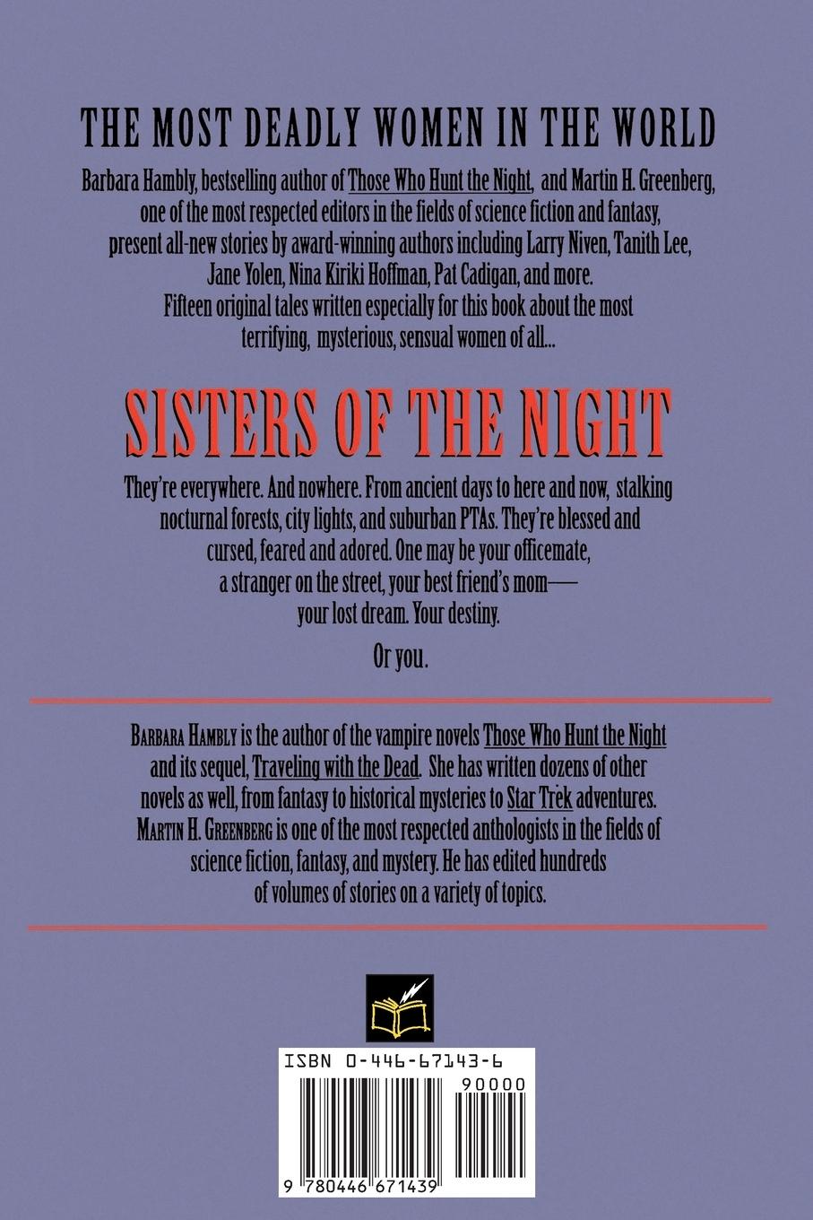 Rückseitencover Sisters of the Night