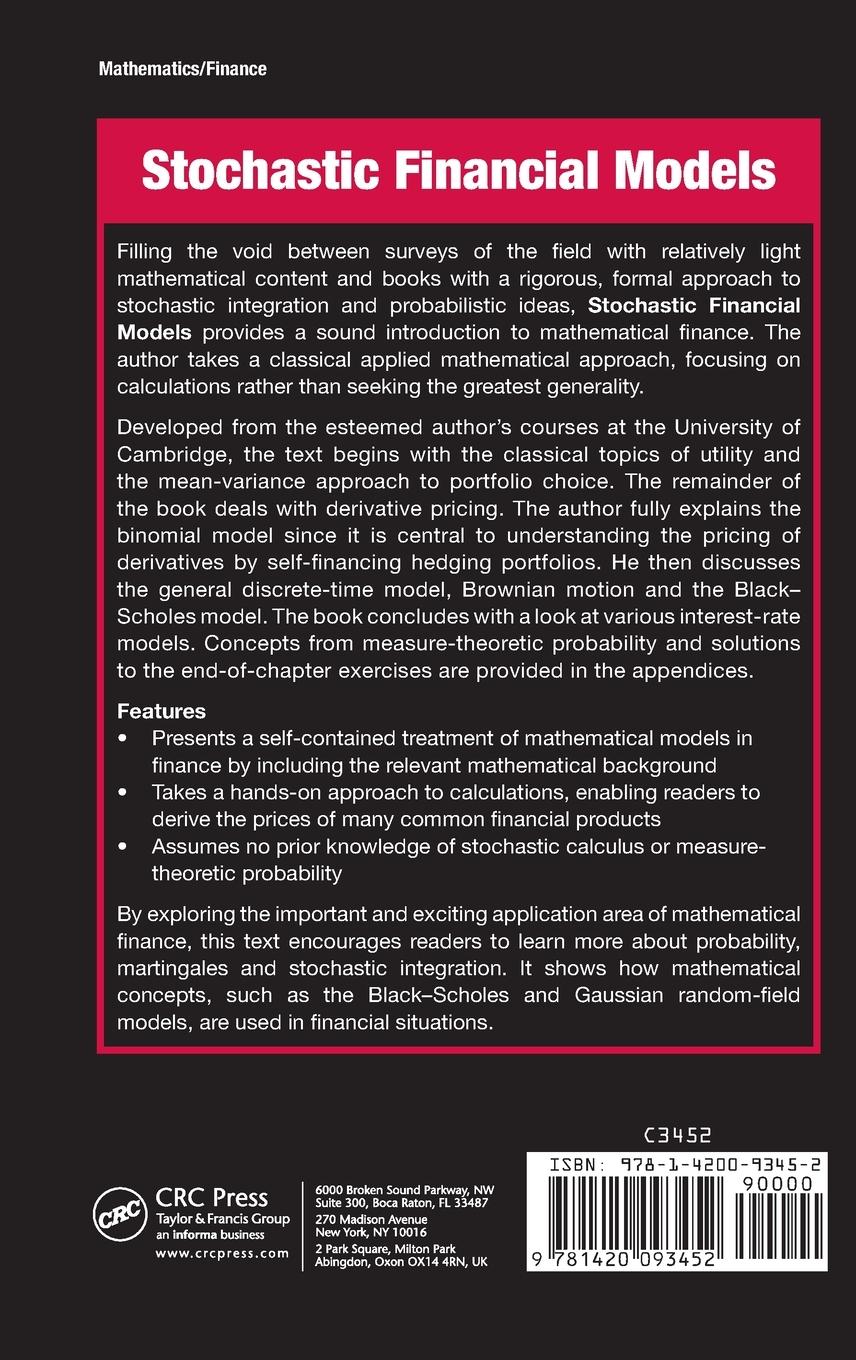 Rückseitencover Stochastic Financial Models