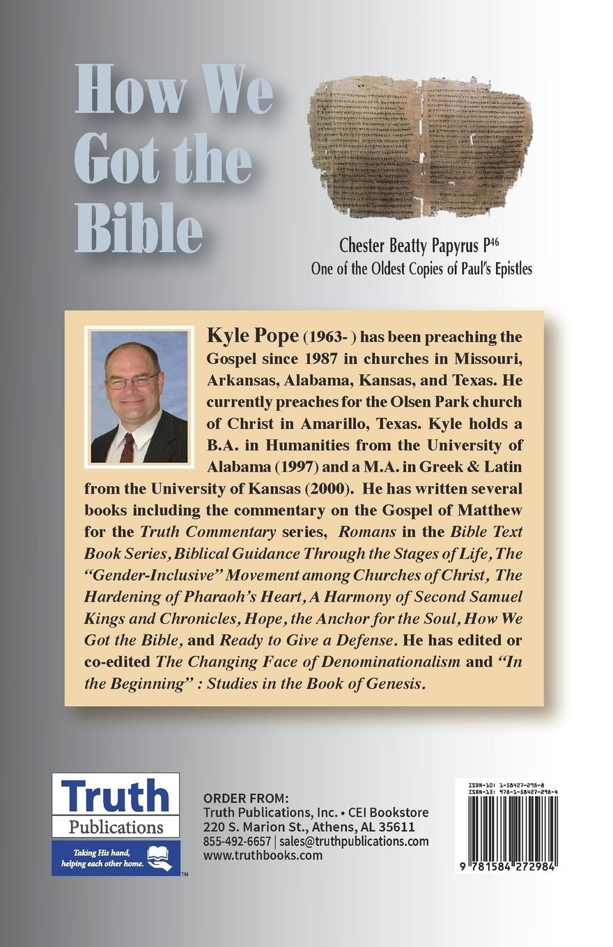 Rückseitencover How We Got the Bible