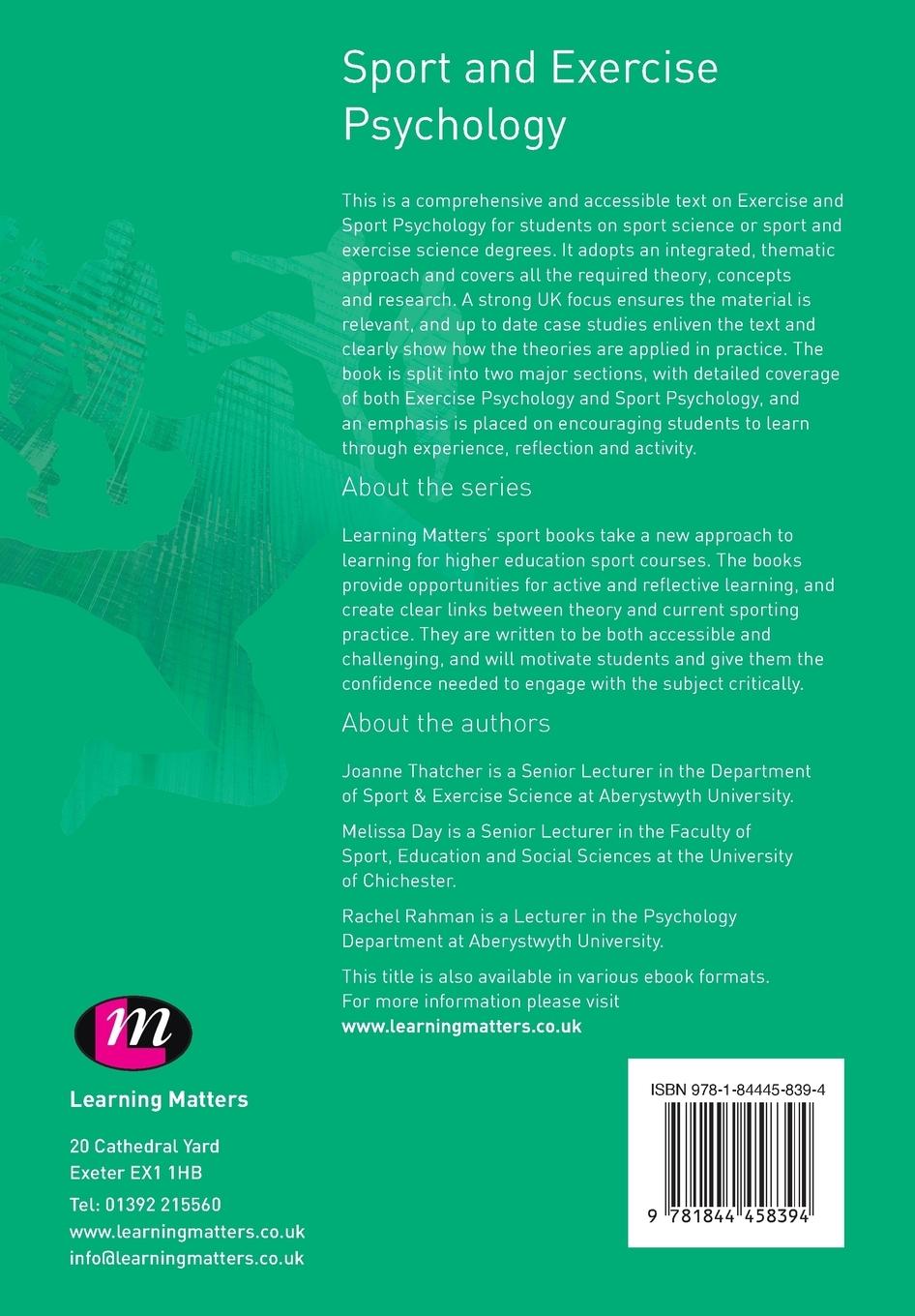 Rückseitencover Sport and Exercise Psychology