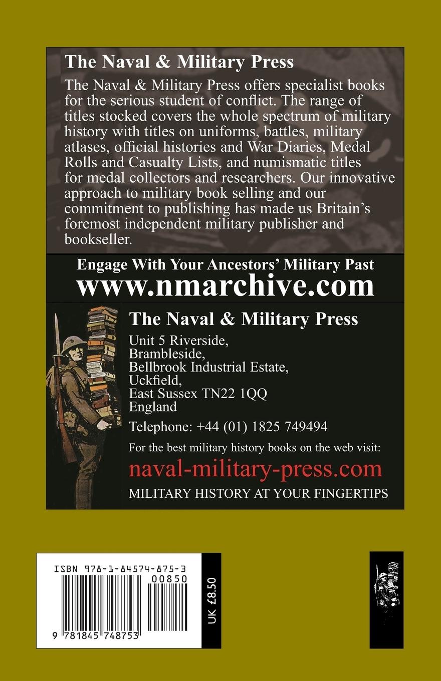 Rückseitencover SHORT HISTORY OF THE 34th BATTALION, AIF