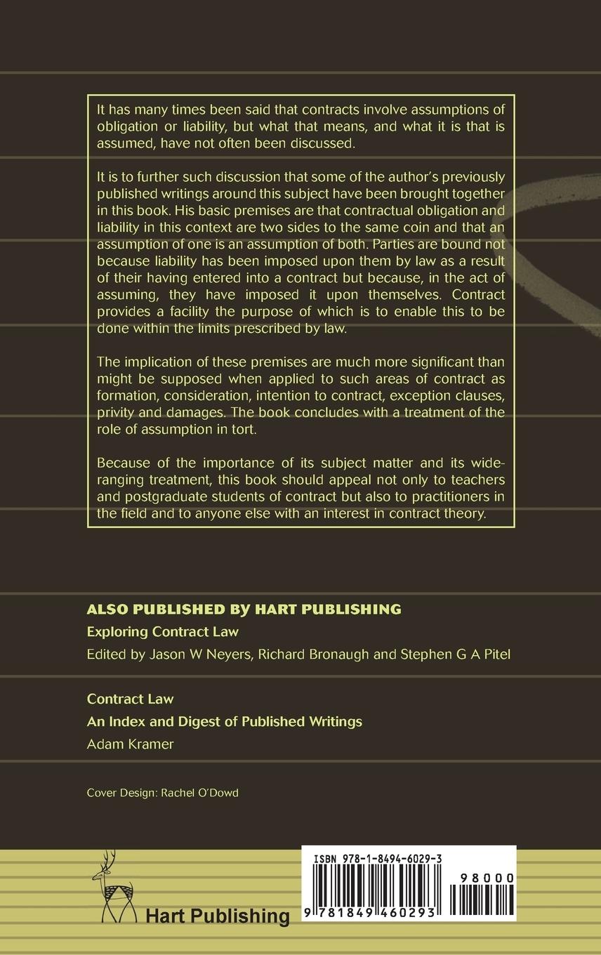 Rückseitencover Contract as Assumption