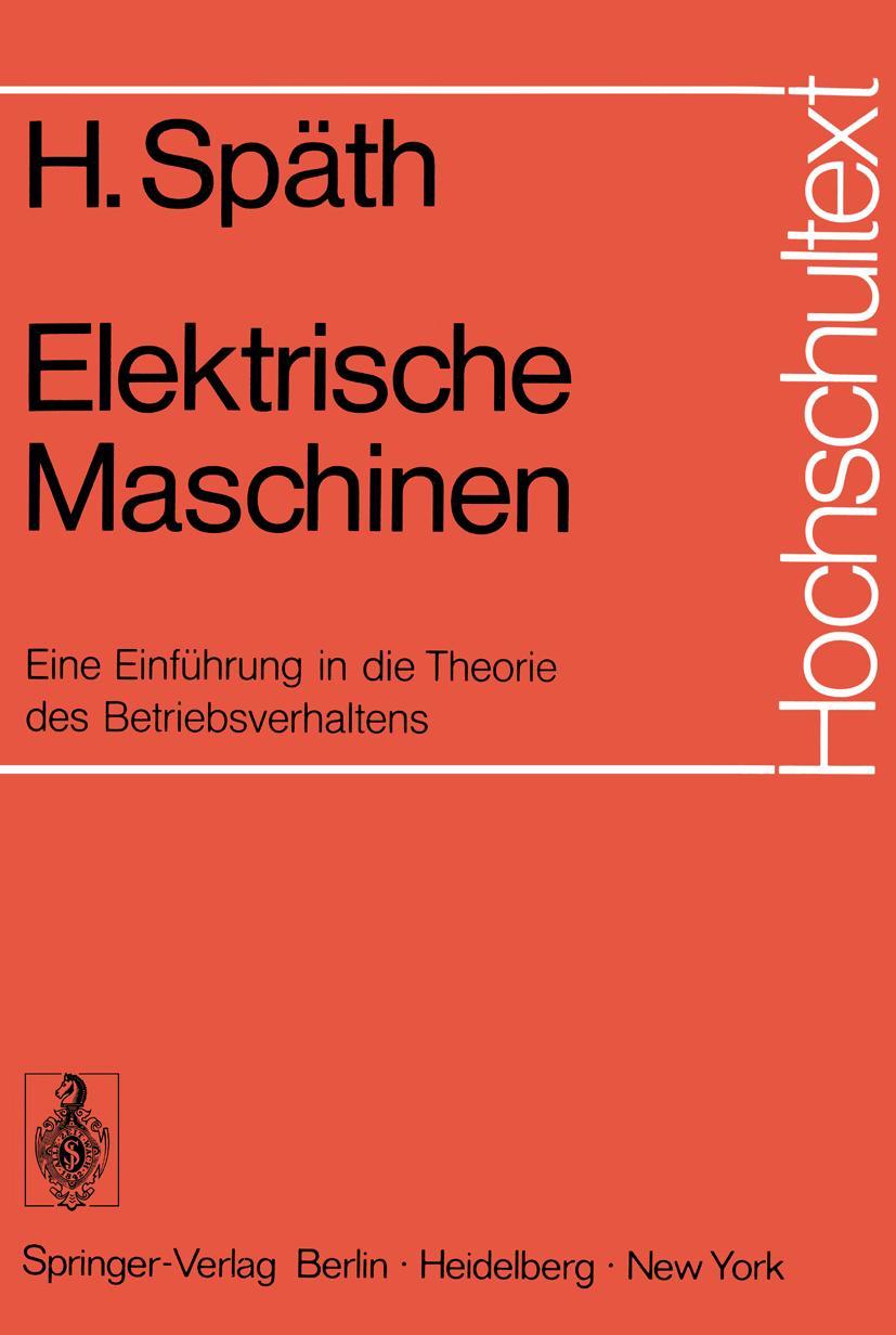 Vorderes Coverbild Elektrische Maschinen