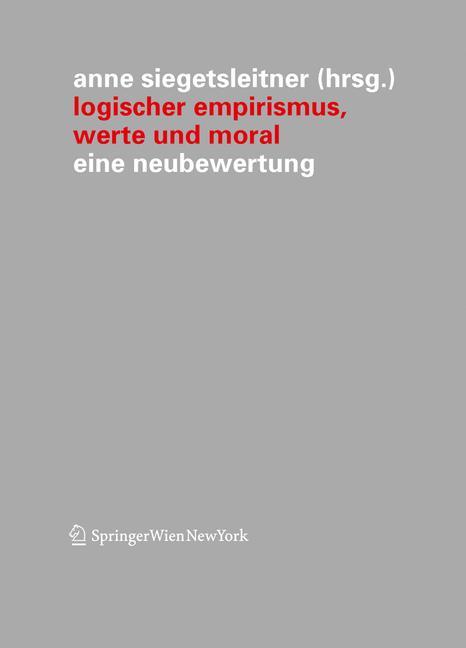 Vorderes Coverbild Logischer Empirismus, Werte und Moral