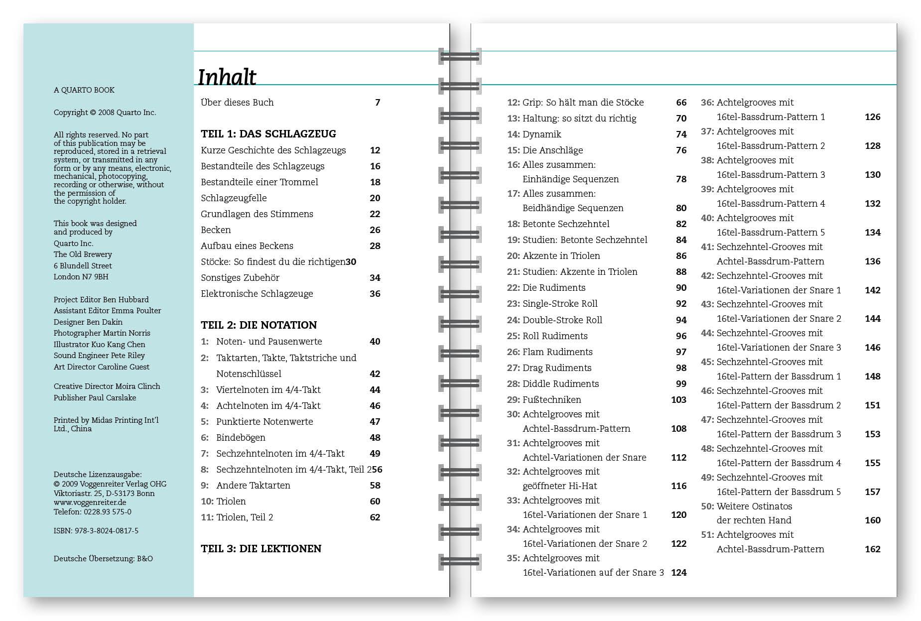 Beispielinhalt (Bild) Drums. Der Komplettkurs