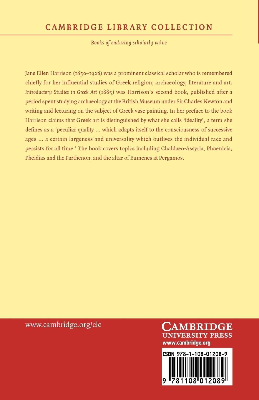 Rückseitencover Introductory Studies in Greek Art