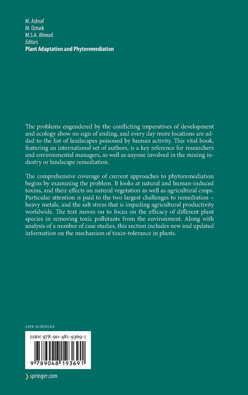Rückseitencover Plant Adaptation and Phytoremediation