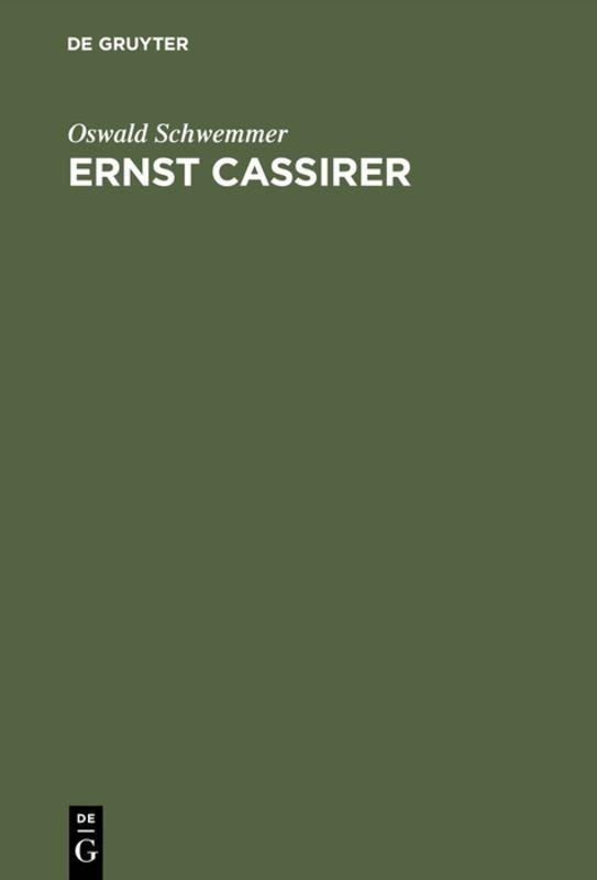 Vorderes Coverbild Ernst Cassirer