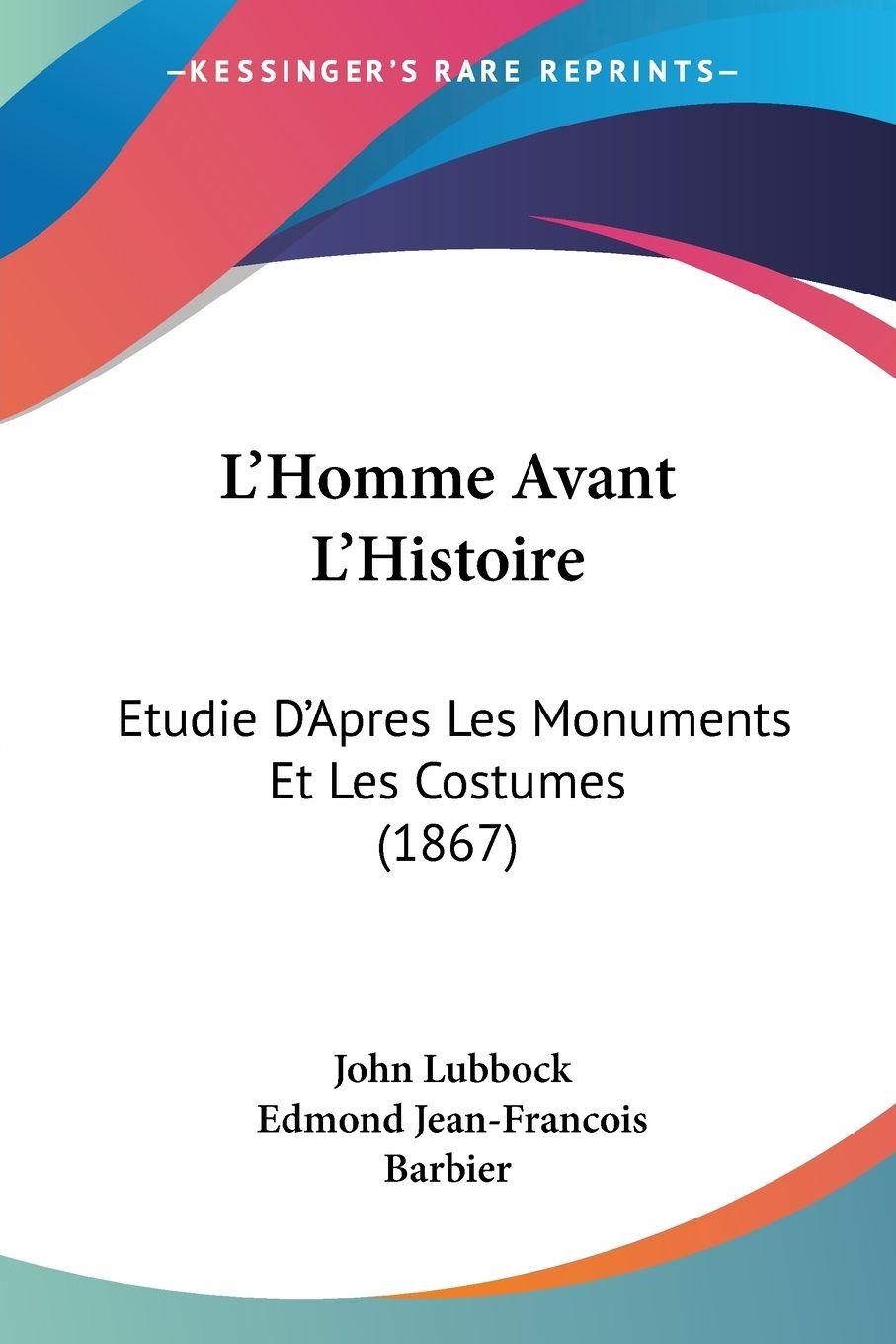 Vorderes Coverbild L'Homme Avant L'Histoire