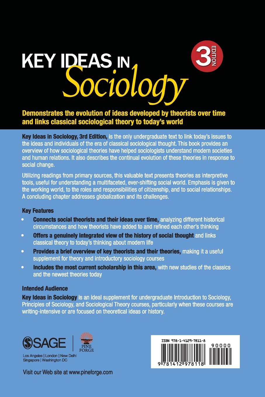 Rückseitencover Key Ideas in Sociology