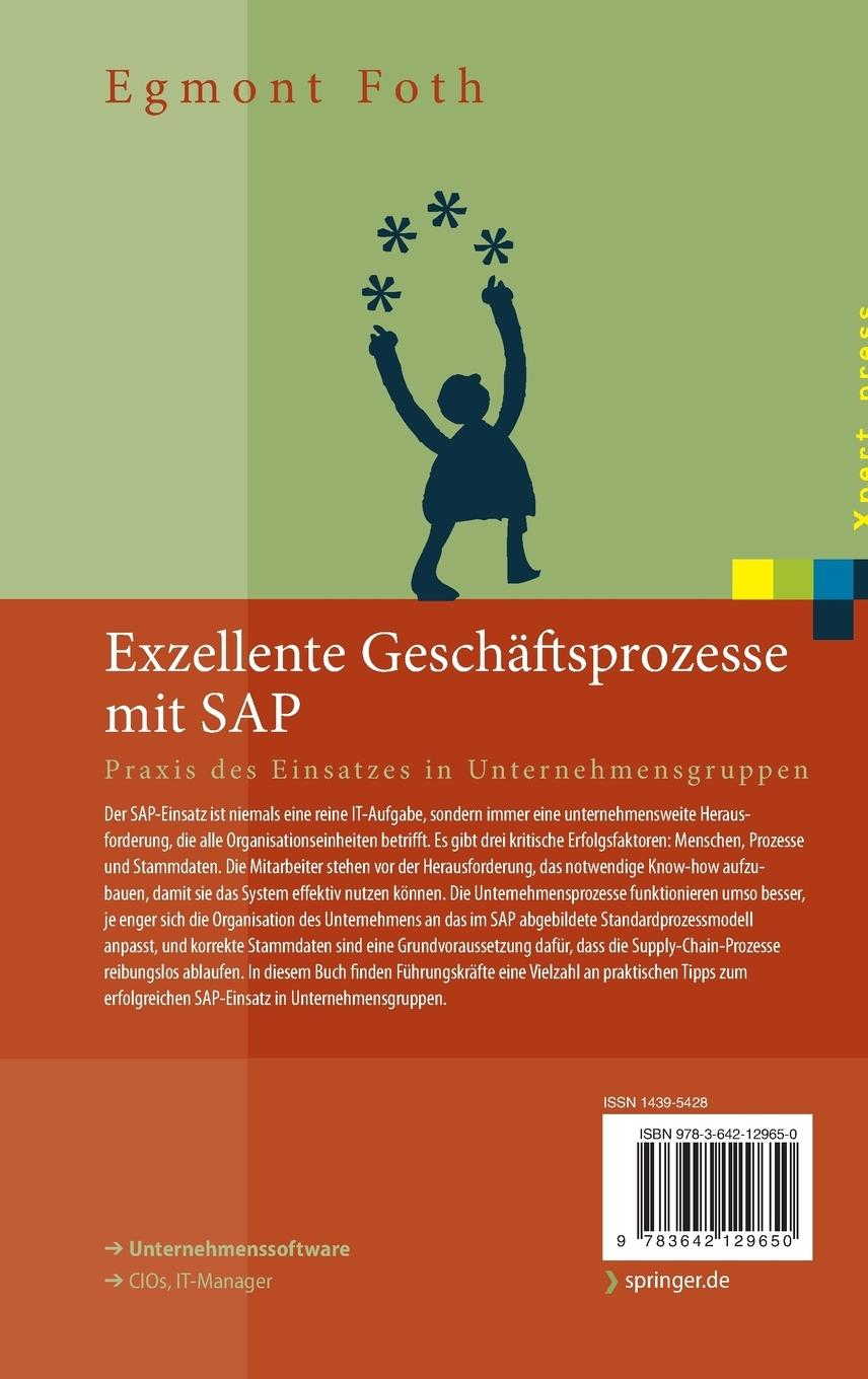 Rückseitencover Exzellente Geschäftsprozesse mit SAP
