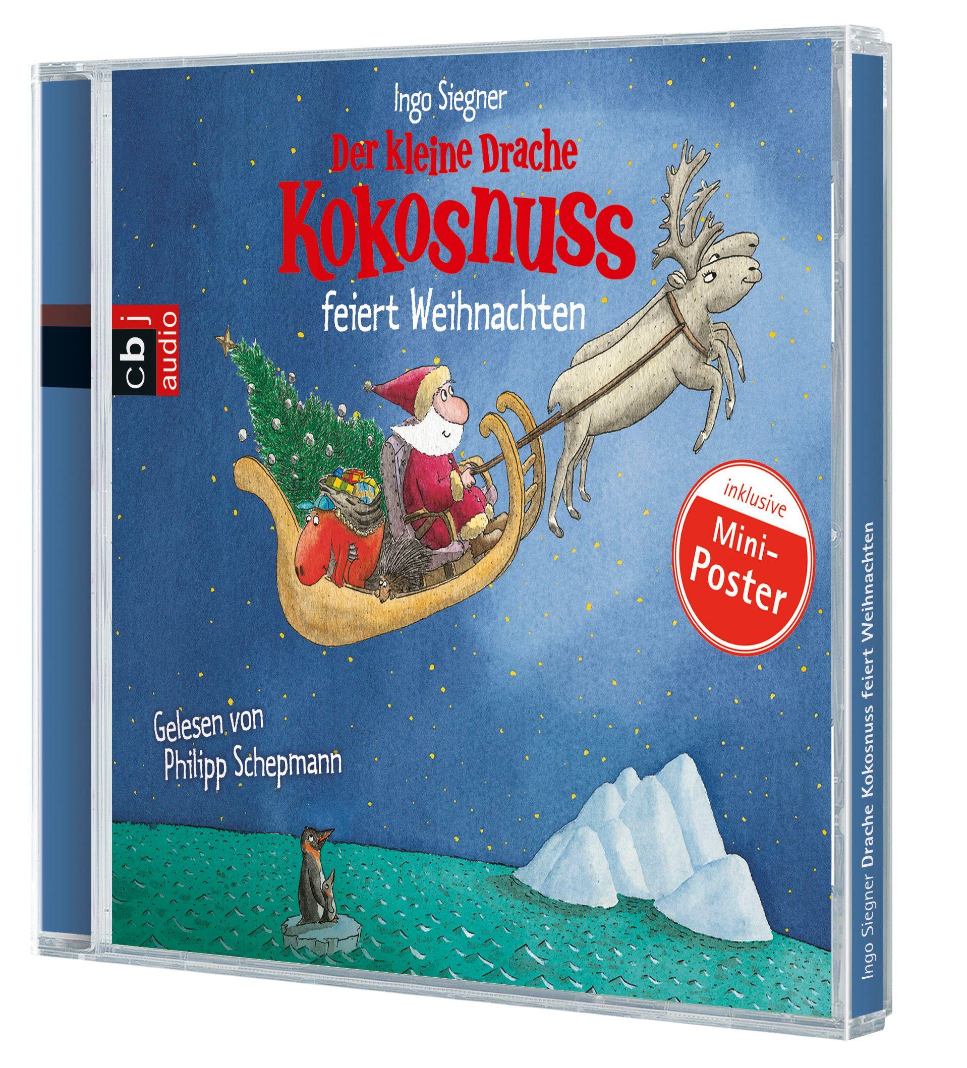 Beispielinhalt (Bild) Der kleine Drache Kokosnuss feiert Weihnachten