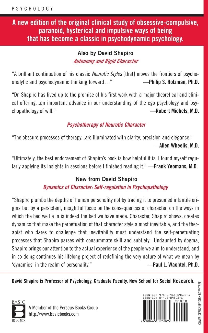 Rückseitencover Neurotic Styles