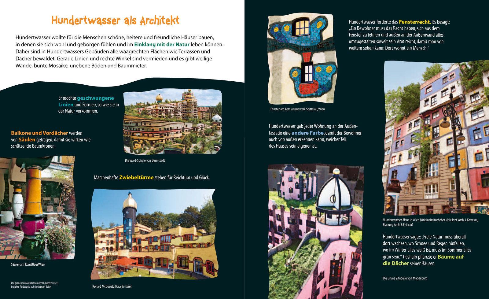 Beispielinhalt (Bild) Hundertwasser - Bau dir deine Stadt!