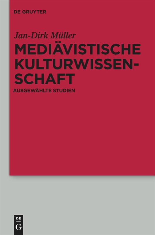 Vorderes Coverbild Mediävistische Kulturwissenschaft