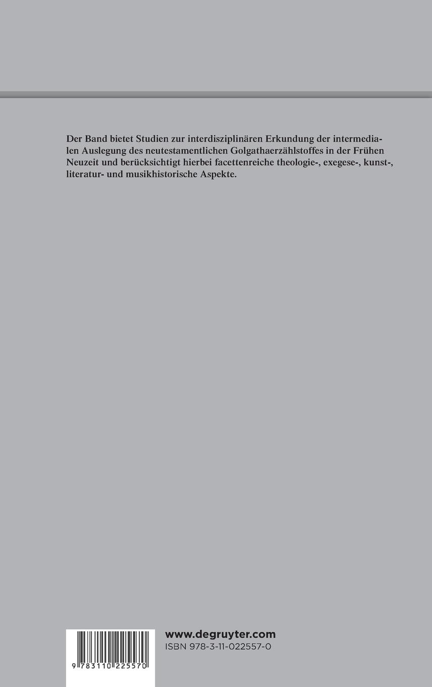 Rückseitencover Golgatha in den Konfessionen und Medien der Frühen Neuzeit