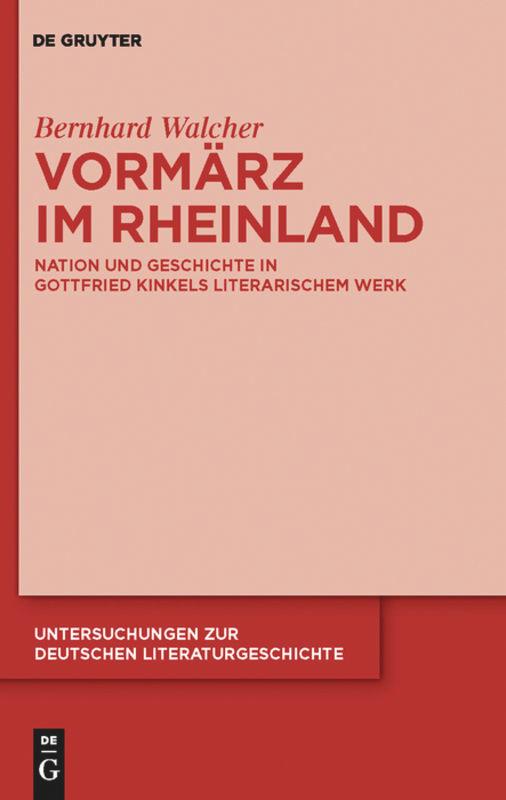 Vorderes Coverbild Vormärz im Rheinland