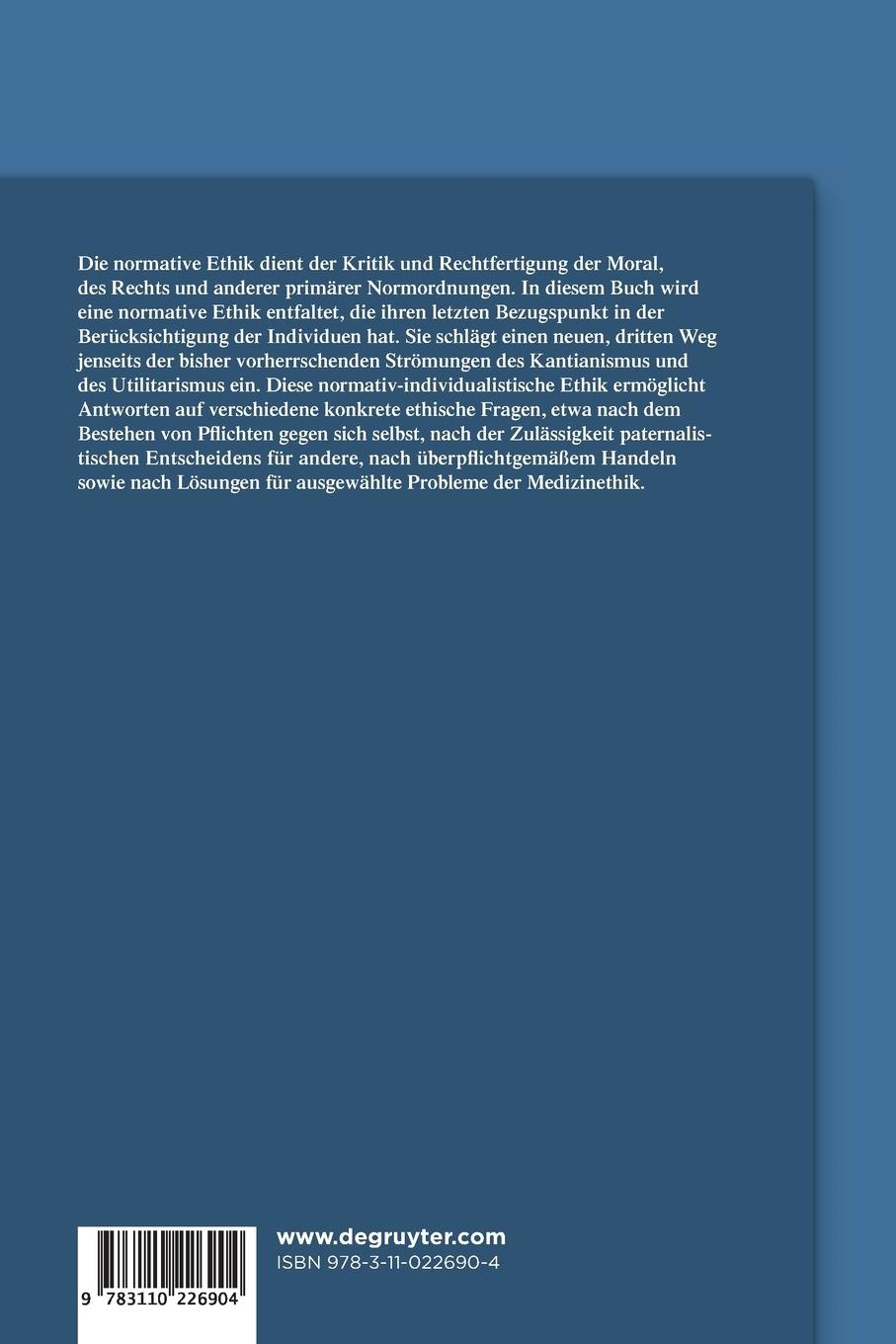 Rückseitencover Normative Ethik