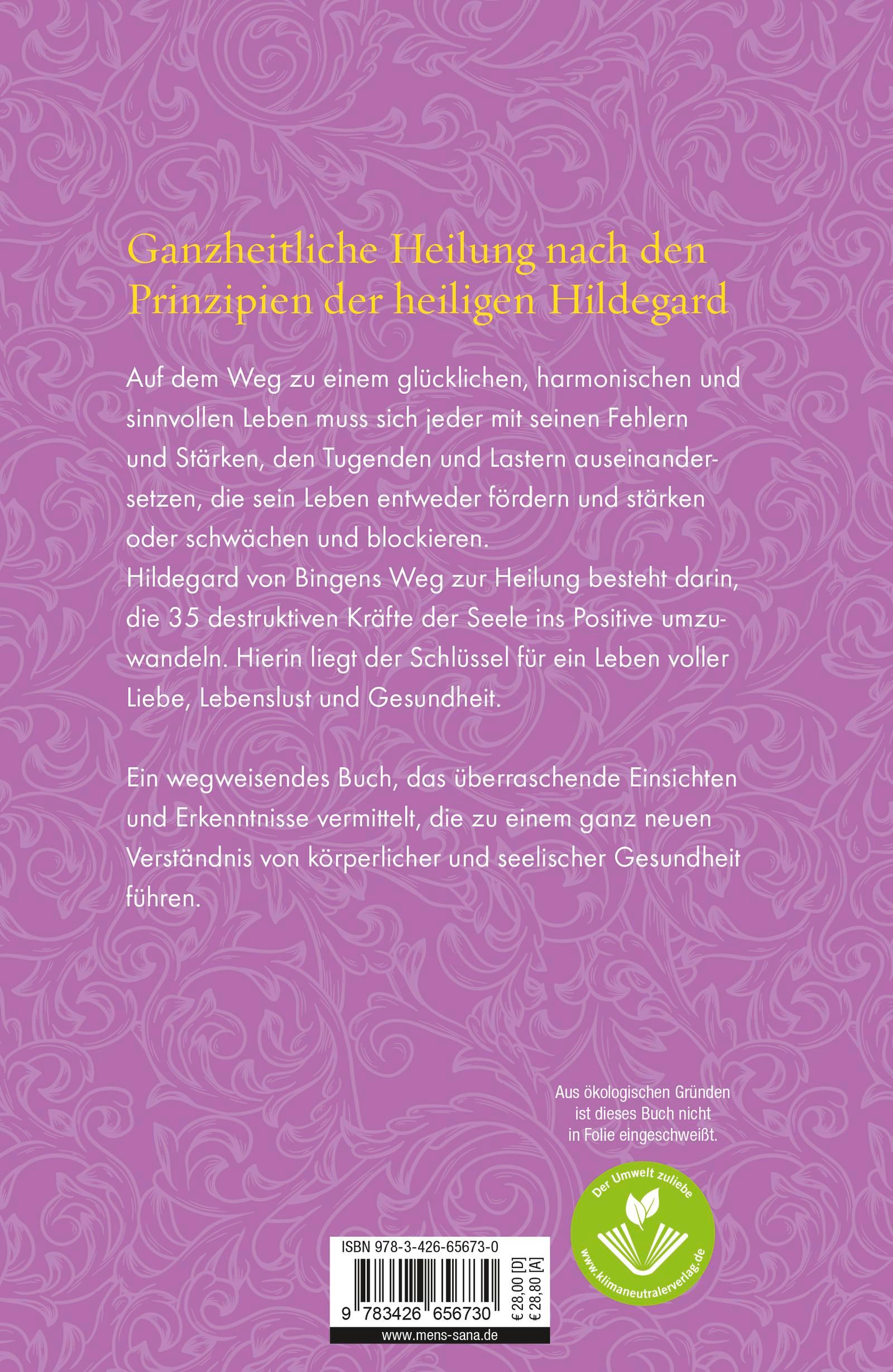 Rückseitencover Die Psychotherapie der Hildegard von Bingen