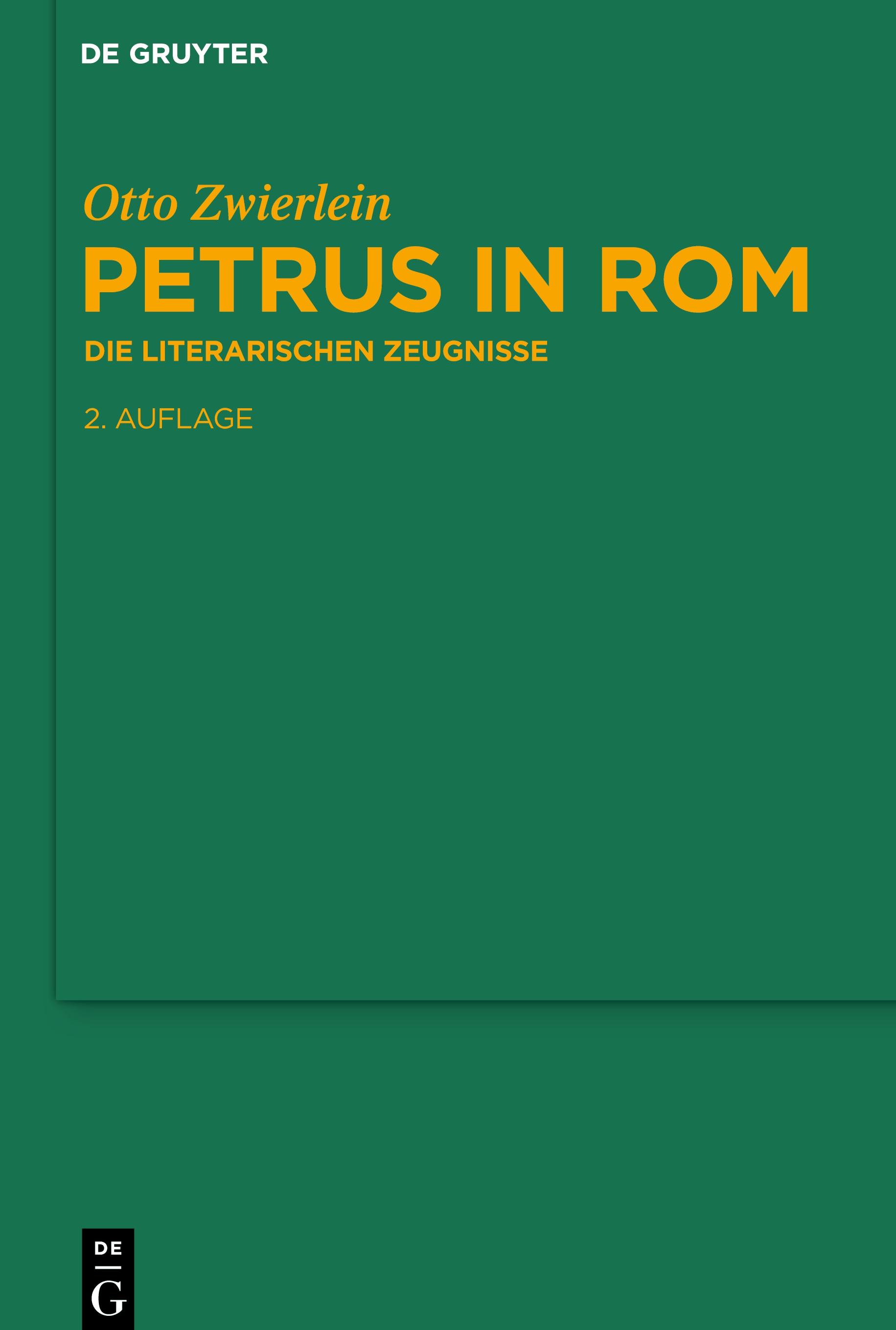 Vorderes Coverbild Petrus in Rom