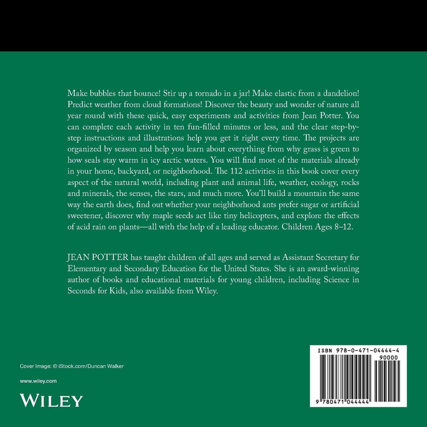 Rückseitencover Nature in a Nutshell for Kids