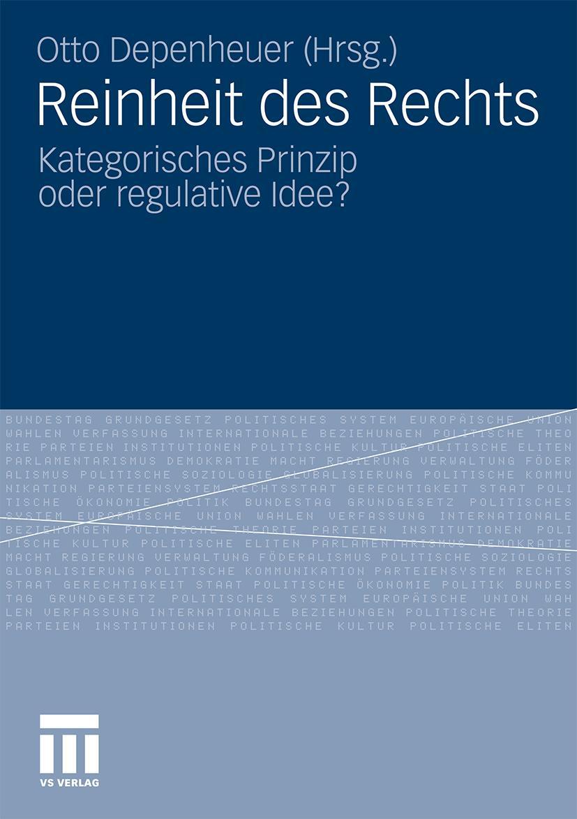Vorderes Coverbild Reinheit des Rechts