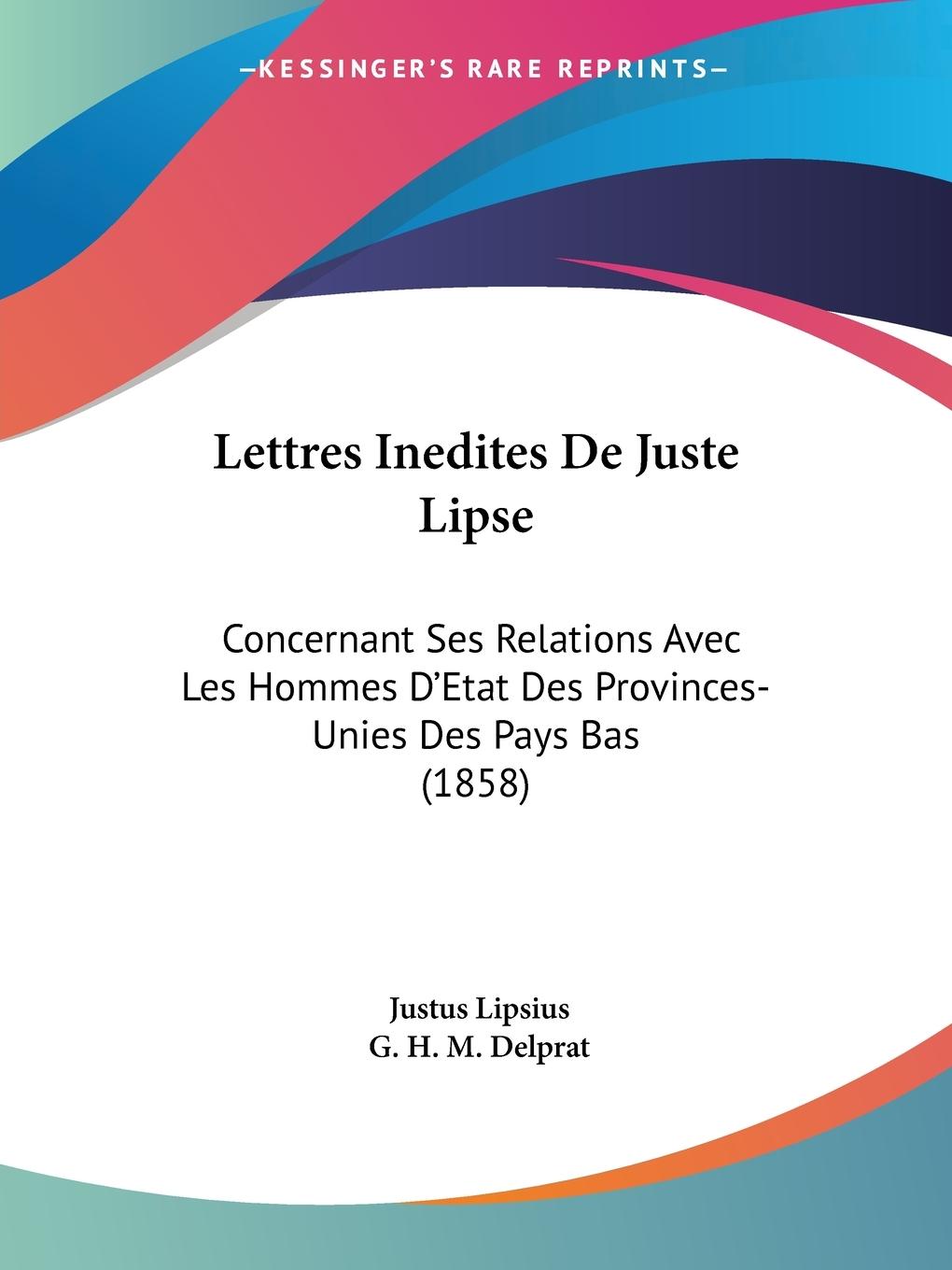 Vorderes Coverbild Lettres Inedites De Juste Lipse