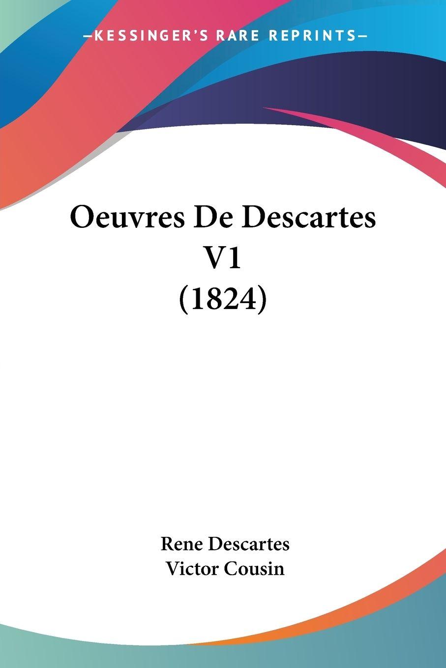 Vorderes Coverbild Oeuvres De Descartes V1 (1824)