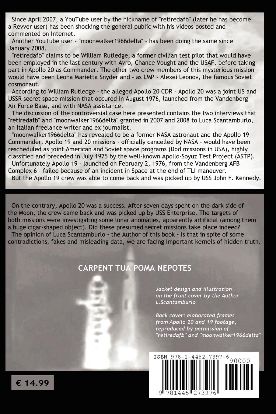 Rückseitencover Apollo 20. the Disclosure