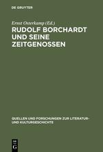 Vorderes Coverbild Rudolf Borchardt und seine Zeitgenossen