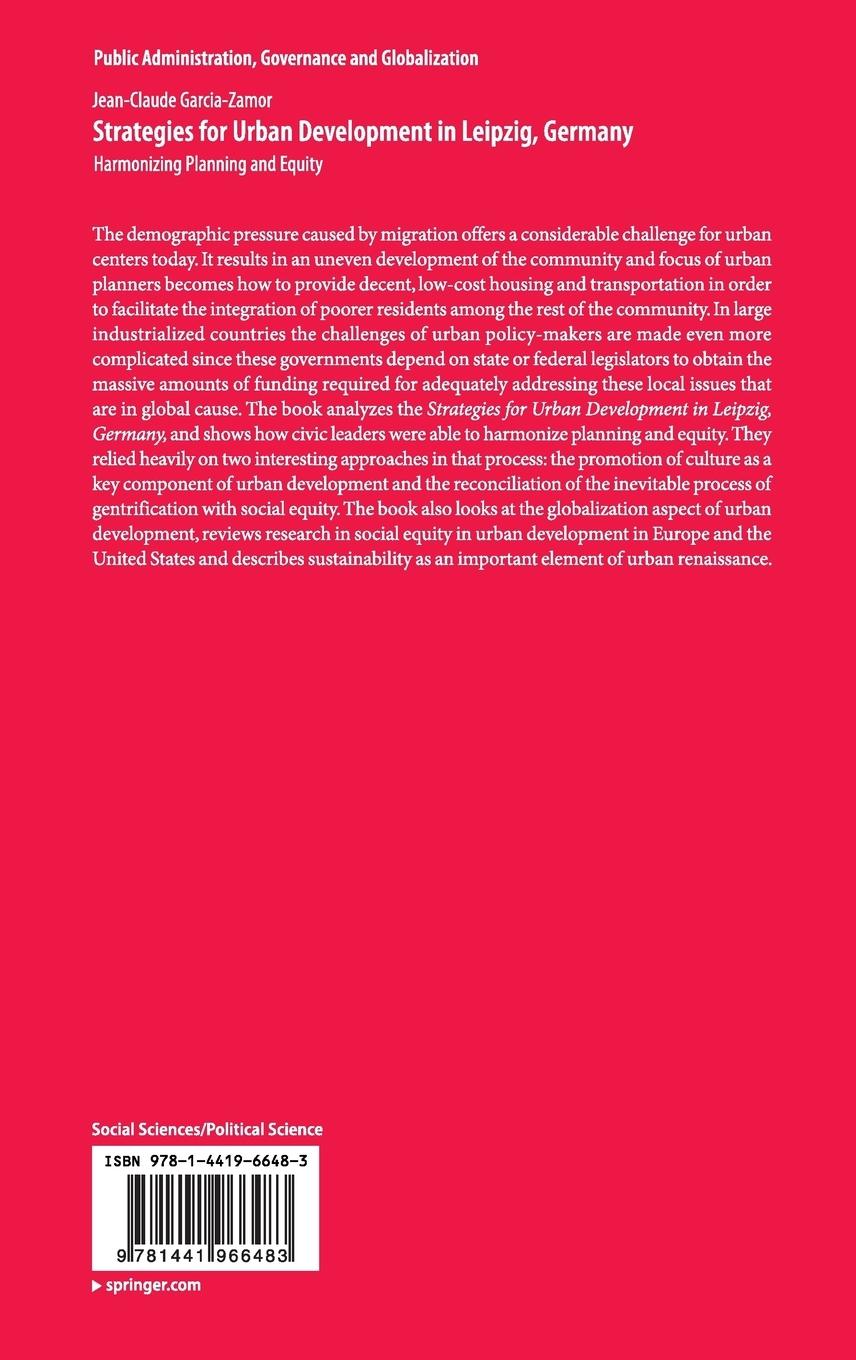 Rückseitencover Strategies for Urban Development in Leipzig, Germany