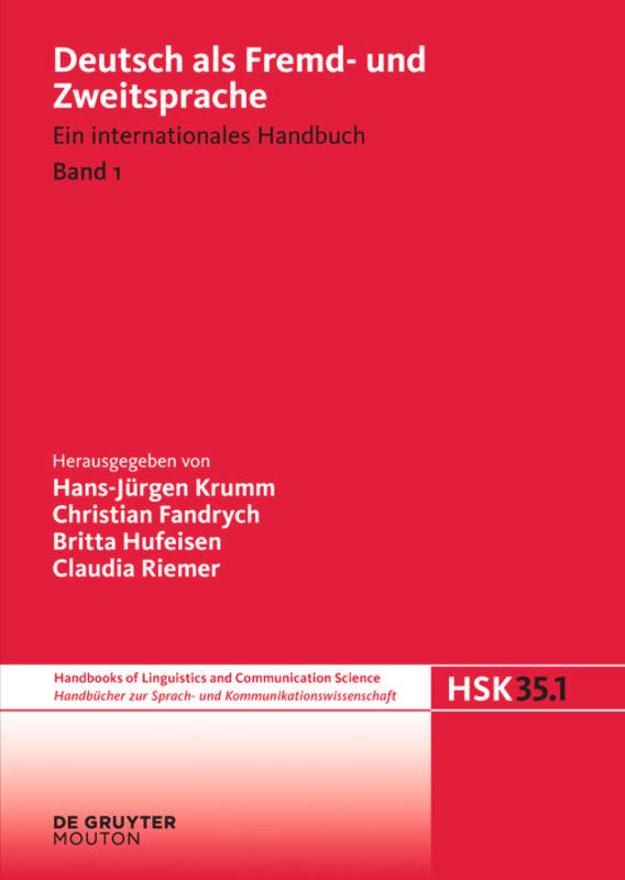 Vorderes Coverbild Deutsch als Fremd- und Zweitsprache. 1. Halbband