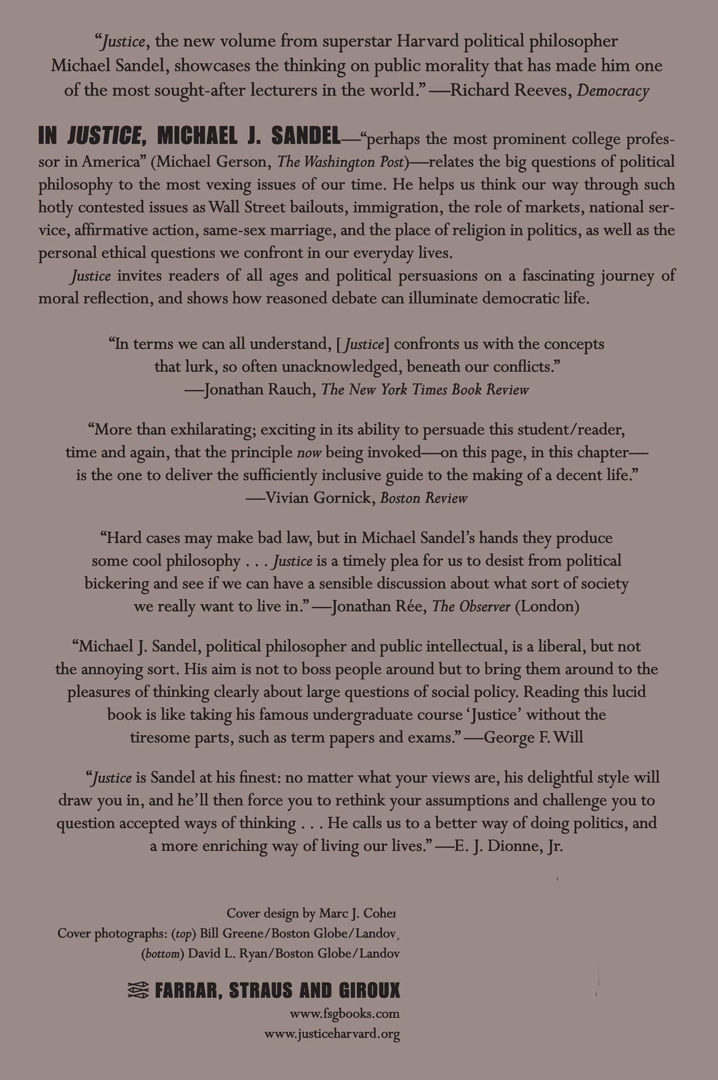 Rückseitencover Justice