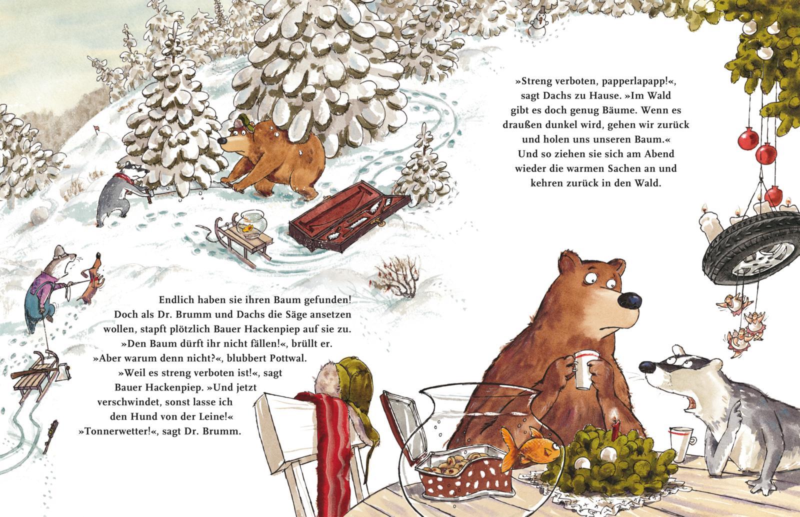 Beispielinhalt (Bild) Dr. Brumm feiert Weihnachten