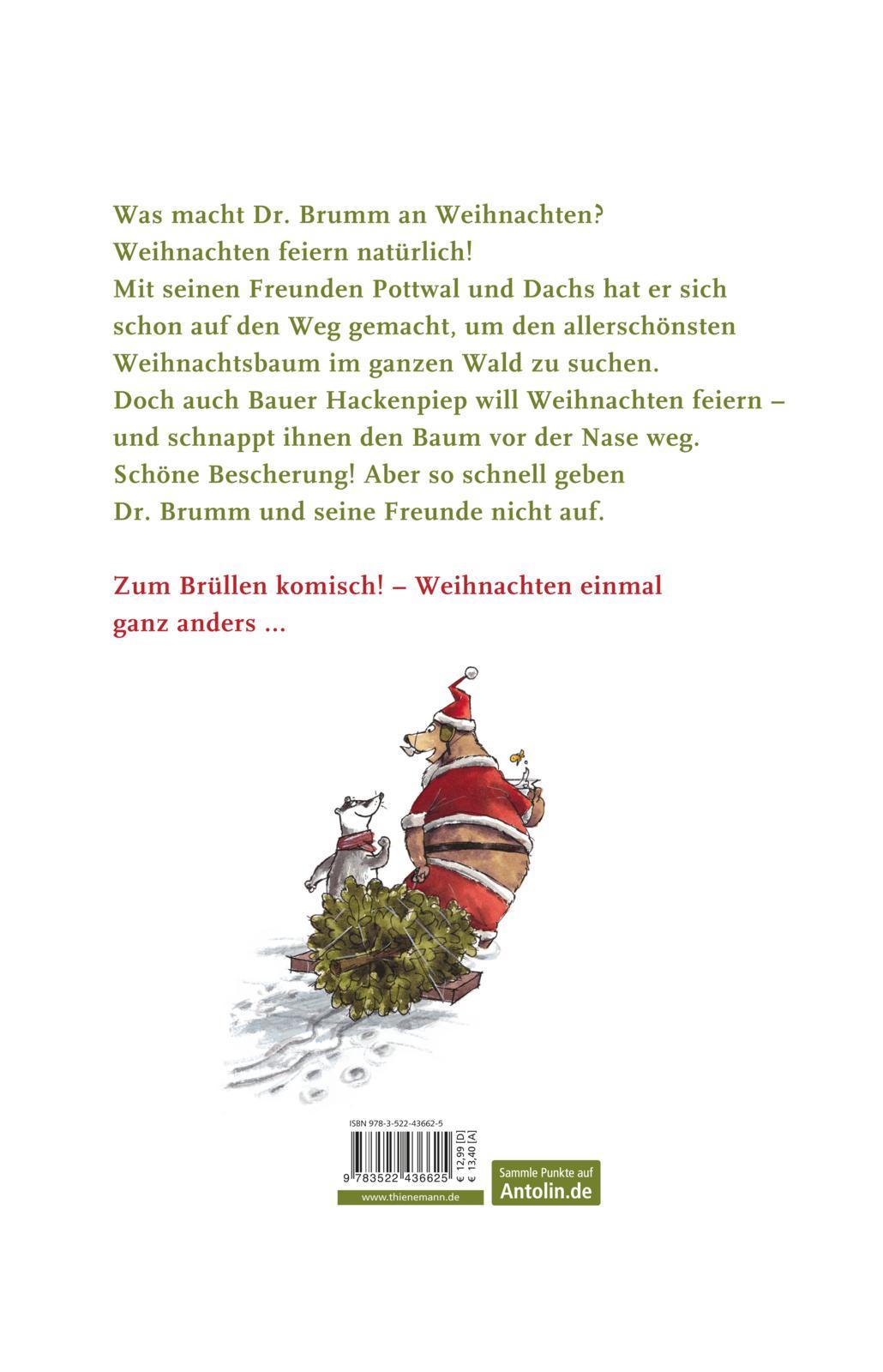 Rückseitencover Dr. Brumm feiert Weihnachten